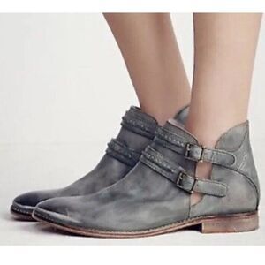Free People Shoes Free People Braeburn Distressed Ankle Booties 37   US 6.5
